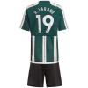 Conjunto (Camiseta+Pantalón Corto) Manchester United R. Varane 19 Segunda Equipación 23-24 - Niño